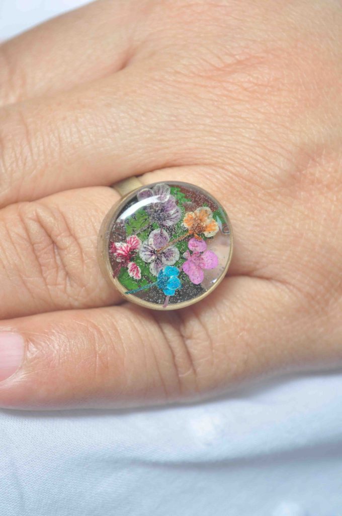Sweet Allysum Ring - Round Small