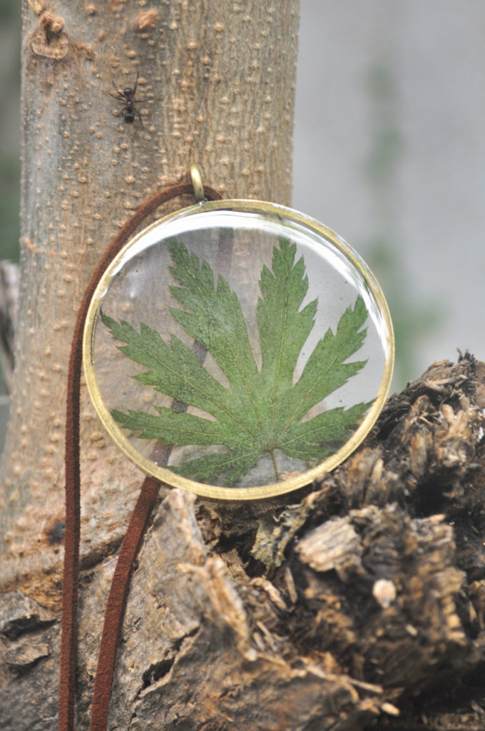 Green Maple Leaf Medallion