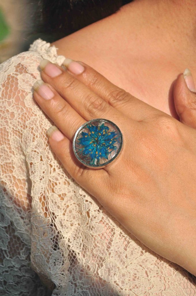 Persian Jewel Magical Natural Flower Statement Ring