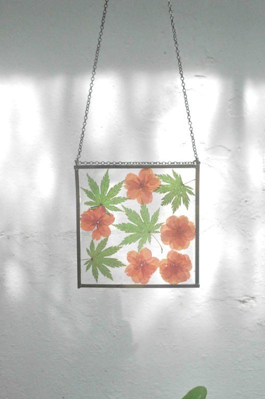 Dreamy Mornings Sun Catcher with Cherry Blossoms and Maple Leaves