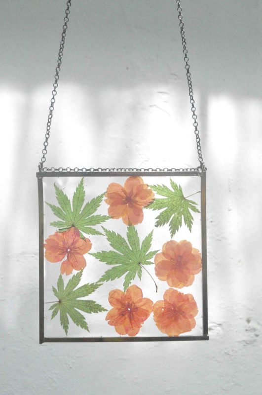 Dreamy Mornings Sun Catcher with Cherry Blossoms and Maple Leaves