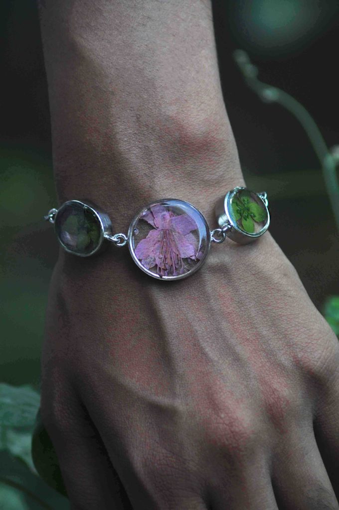 Rhododendron and Star Grass Bracelet