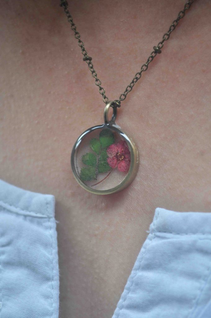 Minutiae Series - Peachy Blossom Necklace