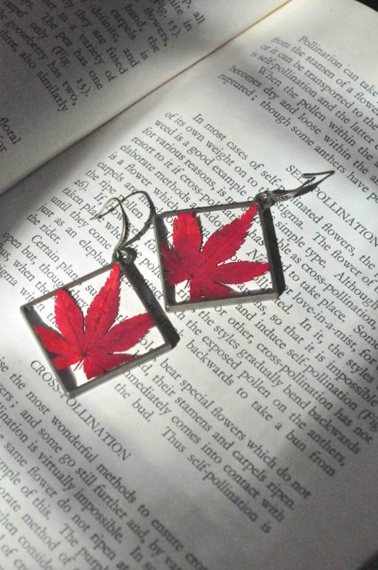 Fall Season Maple Leaves Earrings