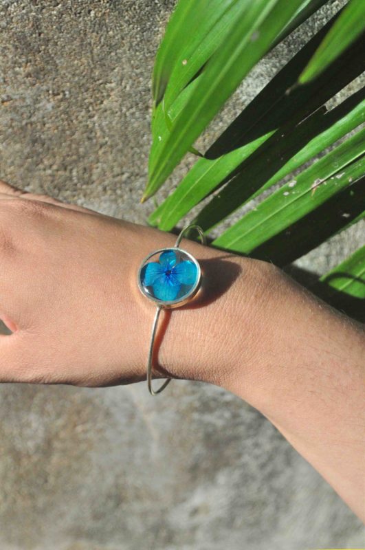 Azure Hydrangea Bangle