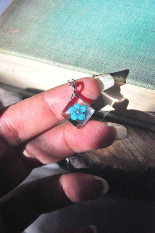 Miniature Forget Me Not Necklace