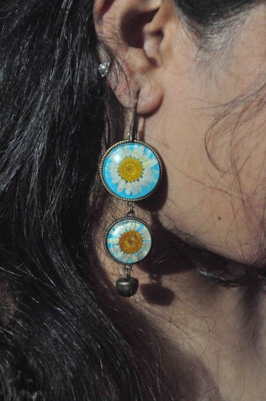 Daisy Double Droplet Earrings