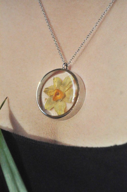 Narcissus aka Daffodil Flower Necklace